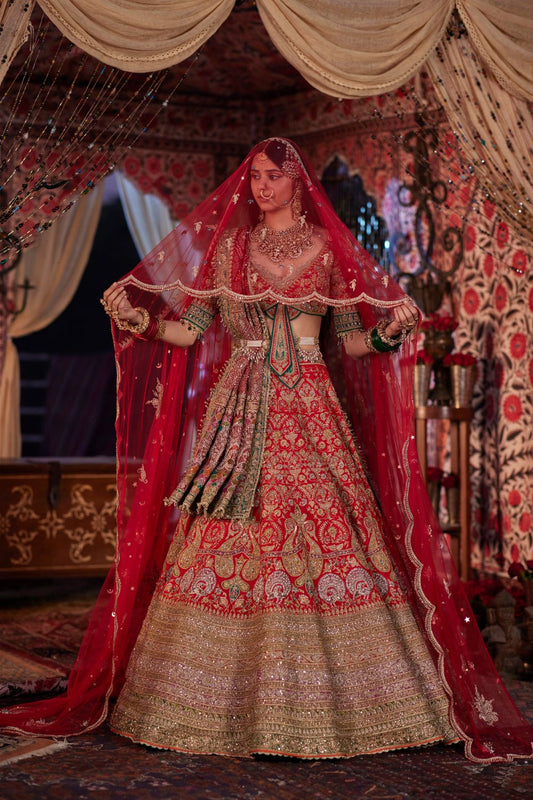 Red Lehenga set