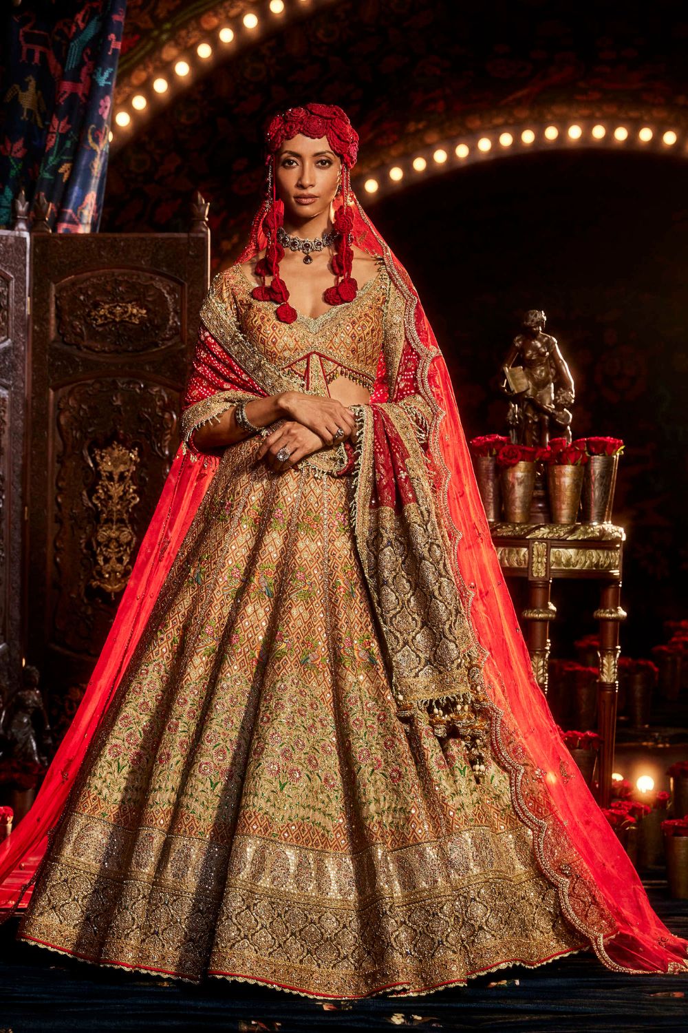 Earthly Russet Lehenga Set
