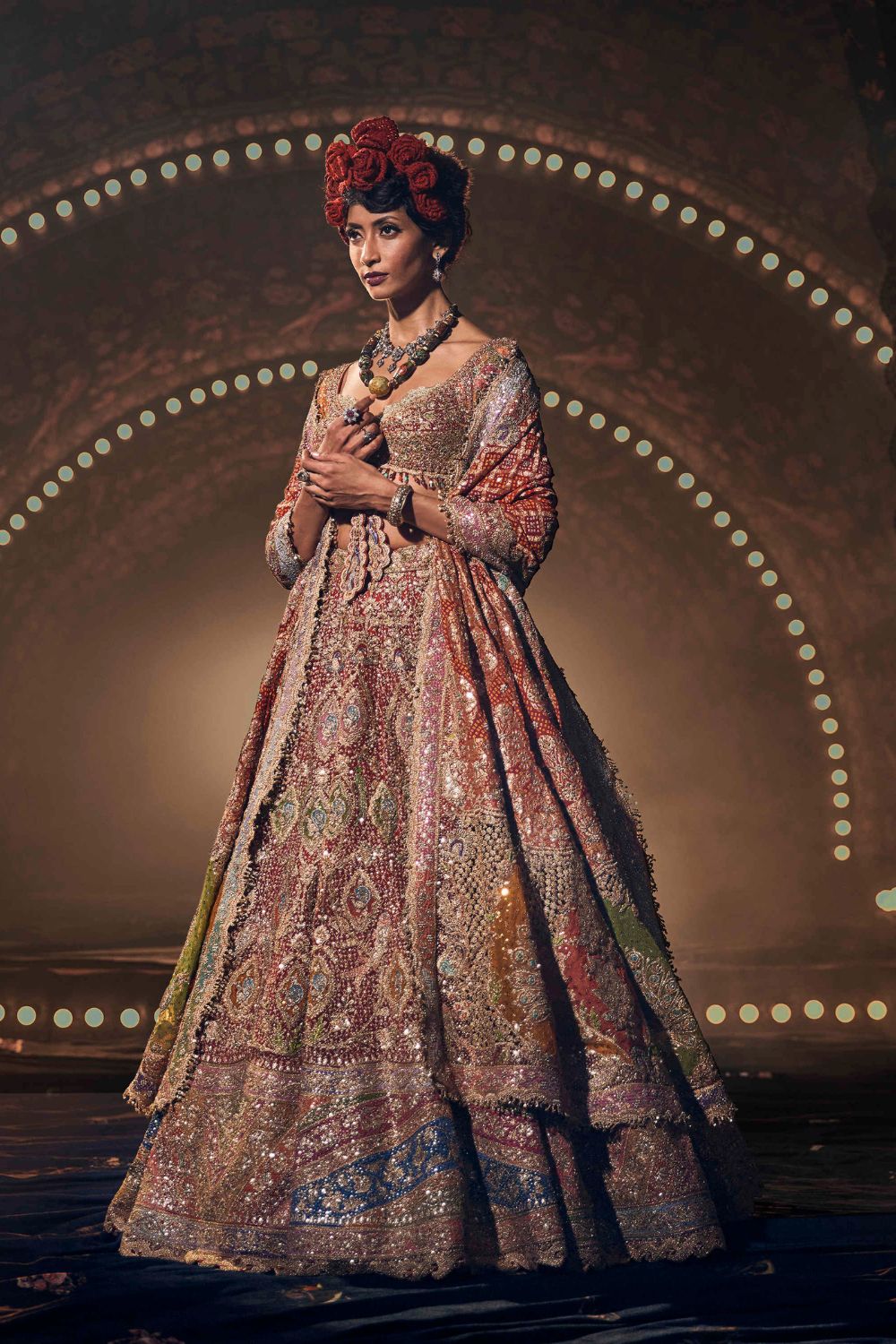 Deep Red Lehenga Set