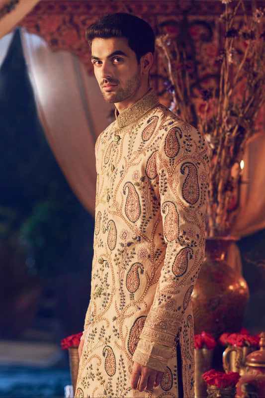 Mustard Gold Sherwani