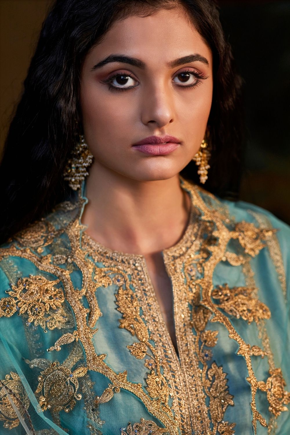 Ice Blue Kalidar Salwar Set