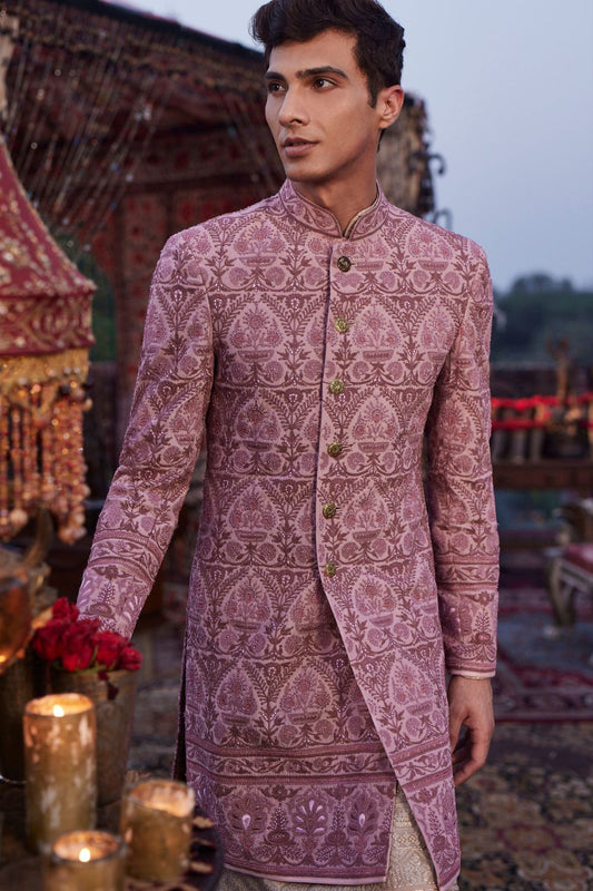 Lilac Sherwani set