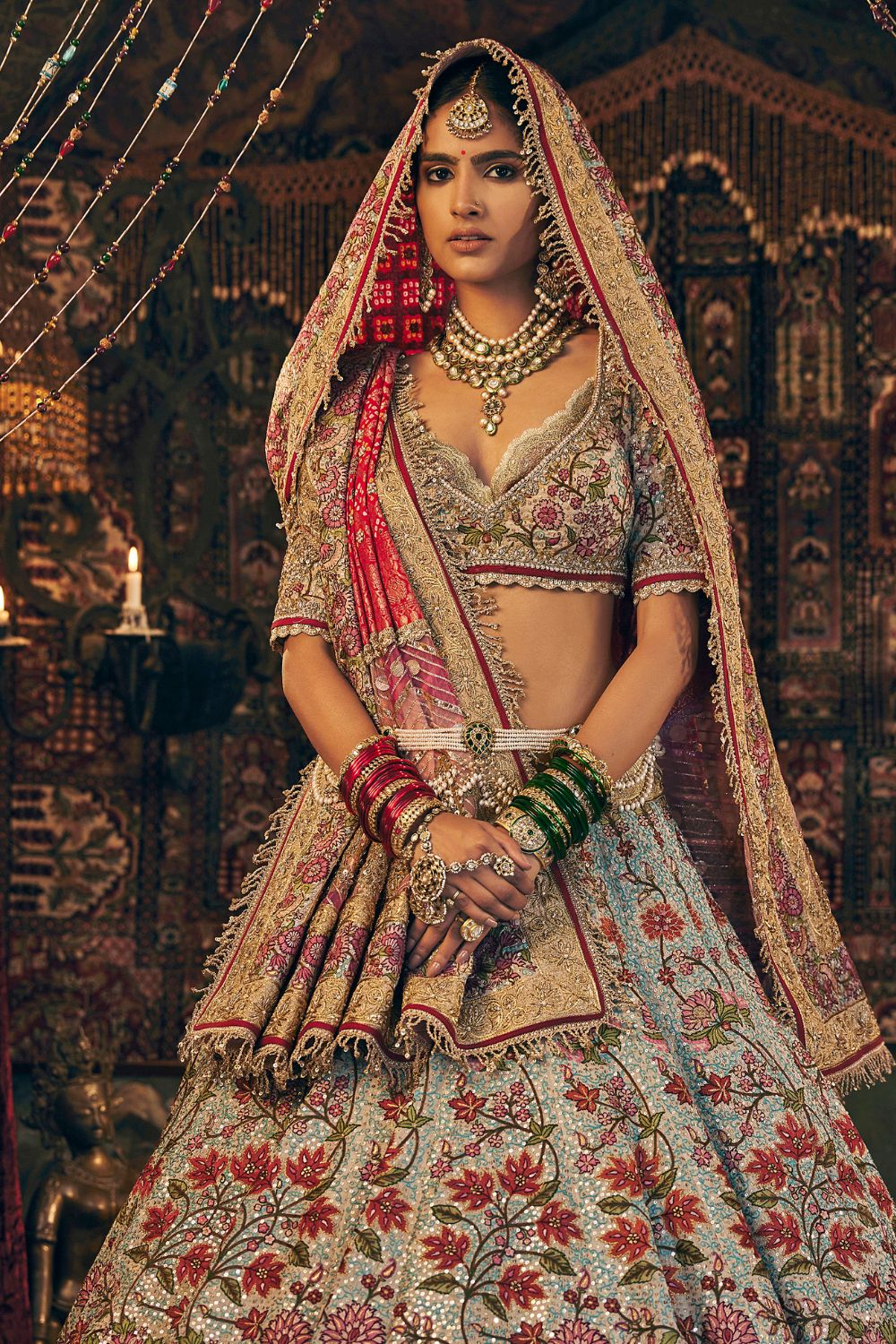 Pale Blue Lehenga Set