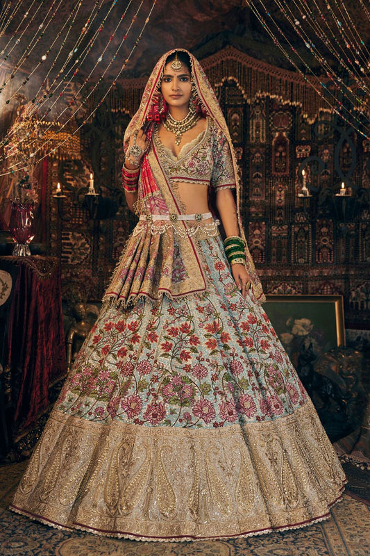 Pale Blue Lehenga Set