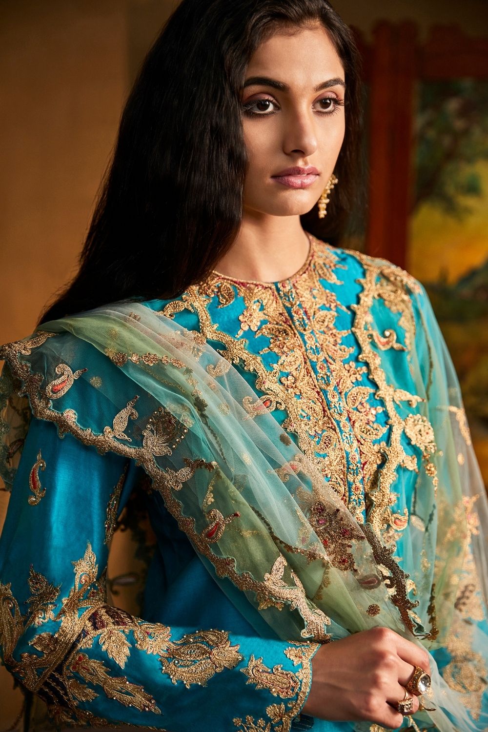 Firozi Blue Kurta Salwar Set