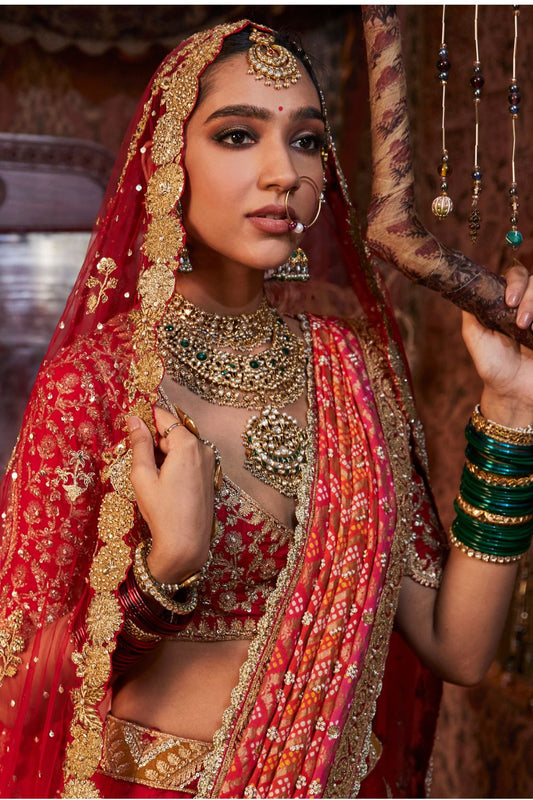 Red Lehenga Set