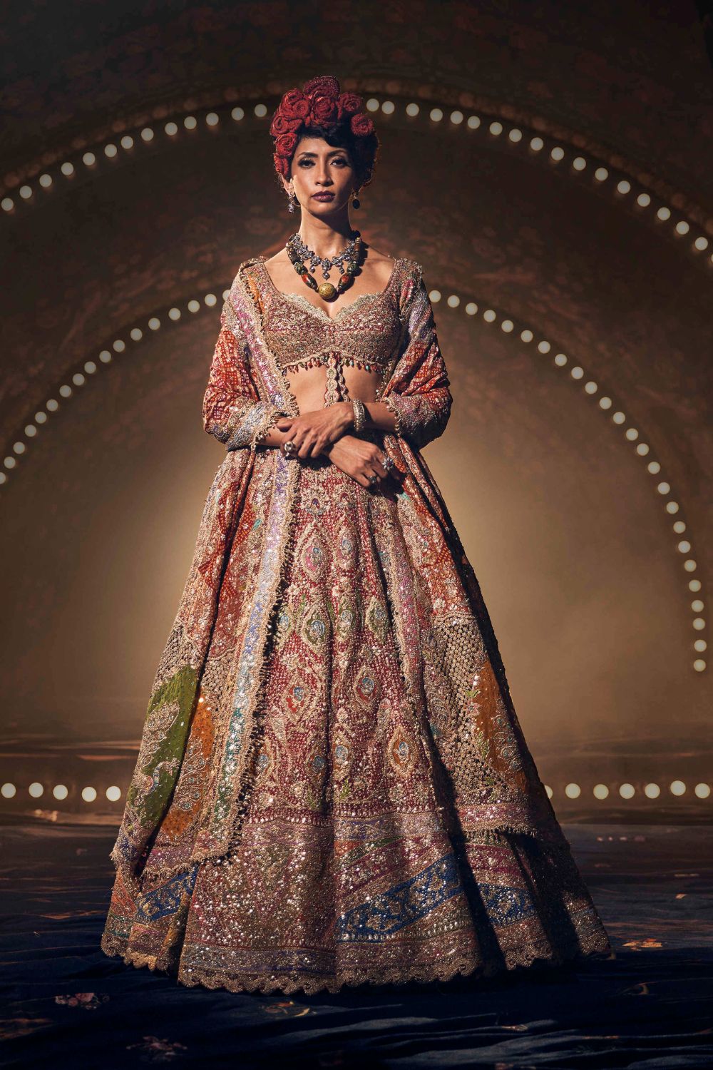 Deep Red Lehenga Set