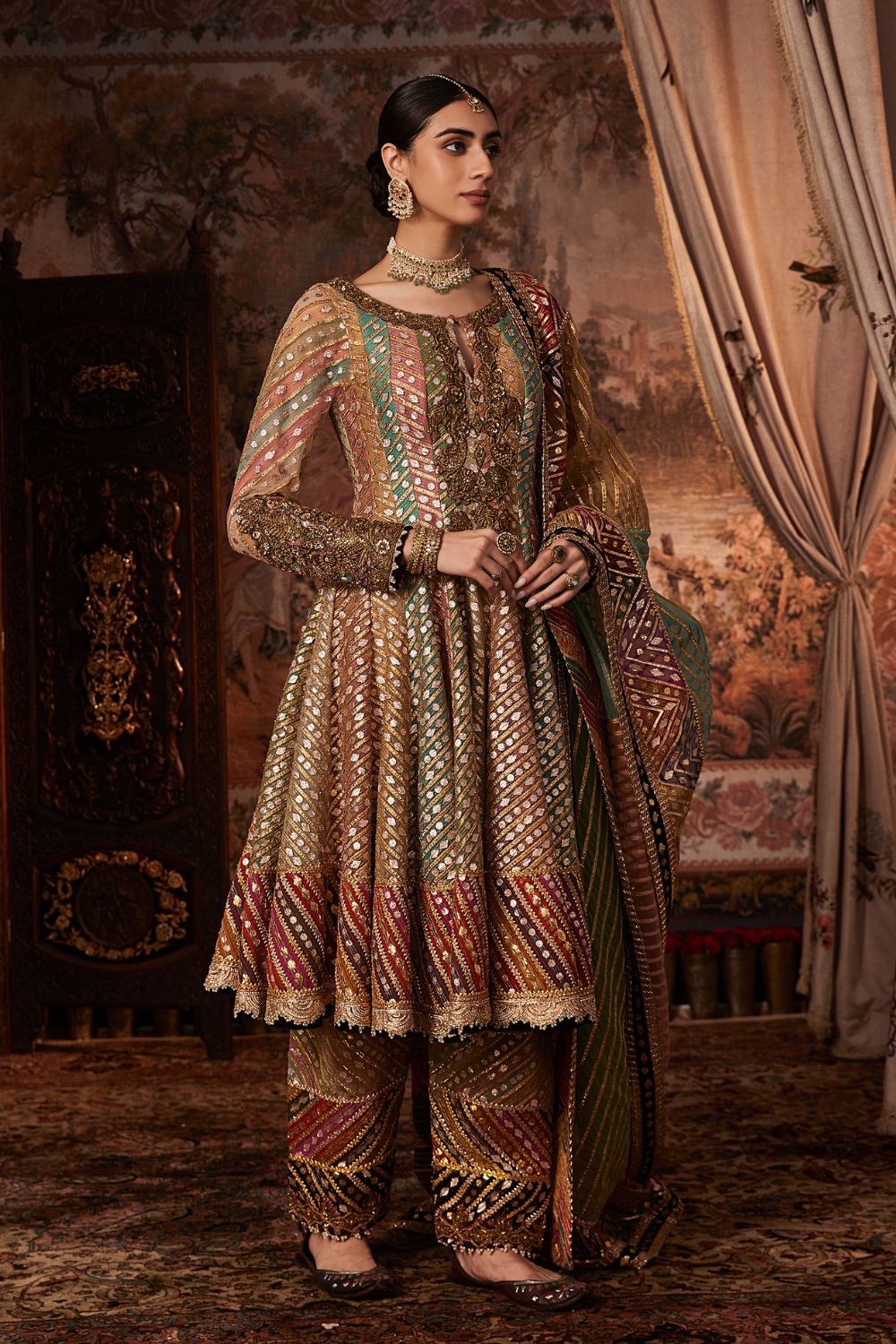 Multi Hued Kalidar Set