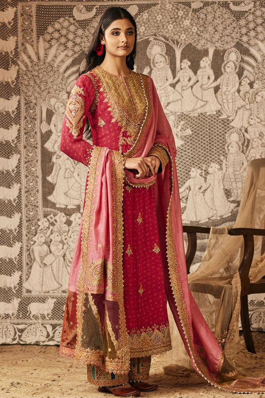 Rani Pink kurta set