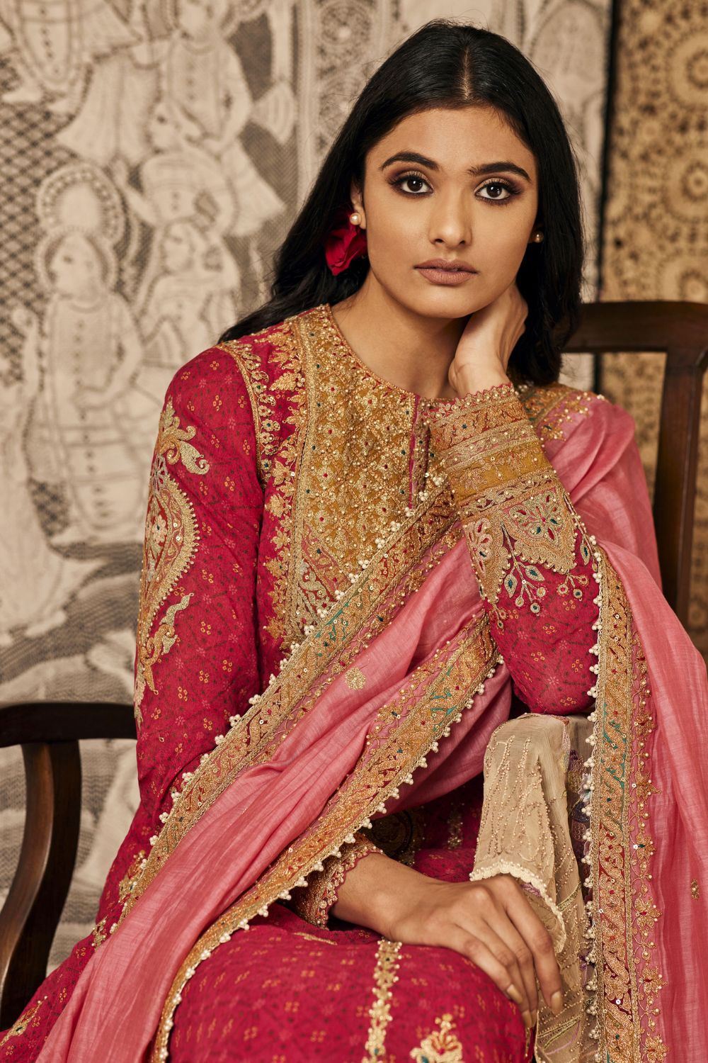 Rani Pink kurta set