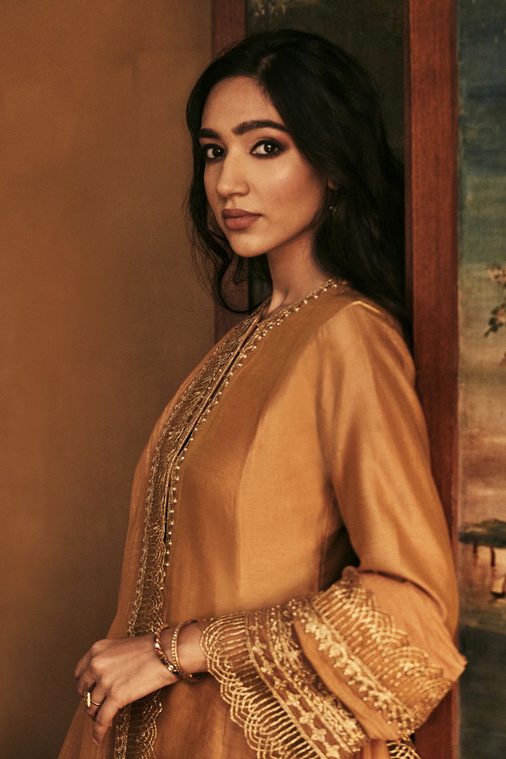 Mustard Kurta and pants set