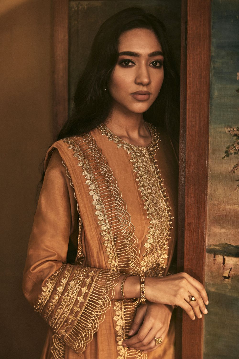 Mustard Kurta and pants set