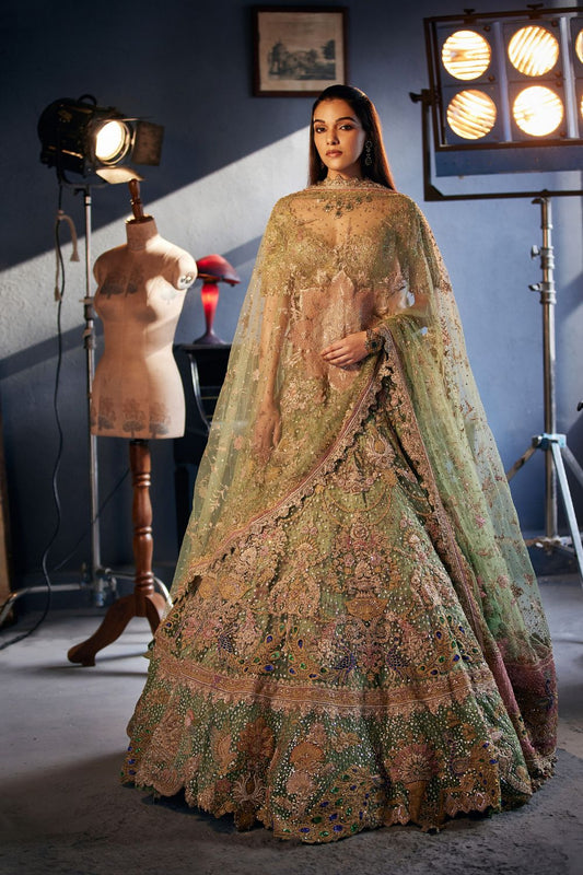 Pistachio green Lehenga Set