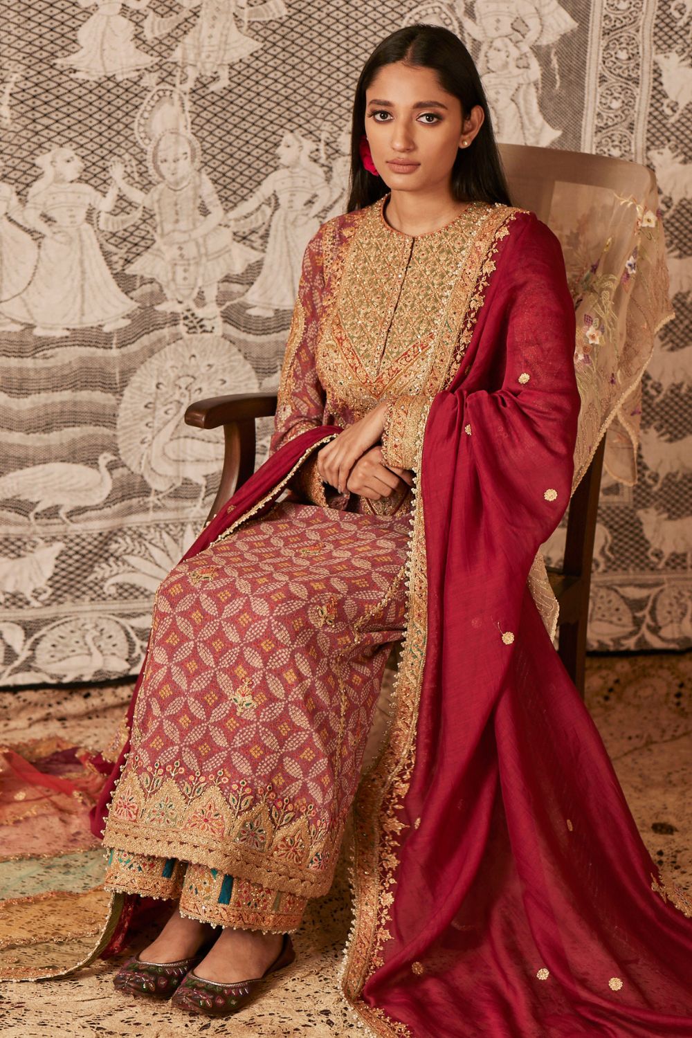 Mauve kurta set