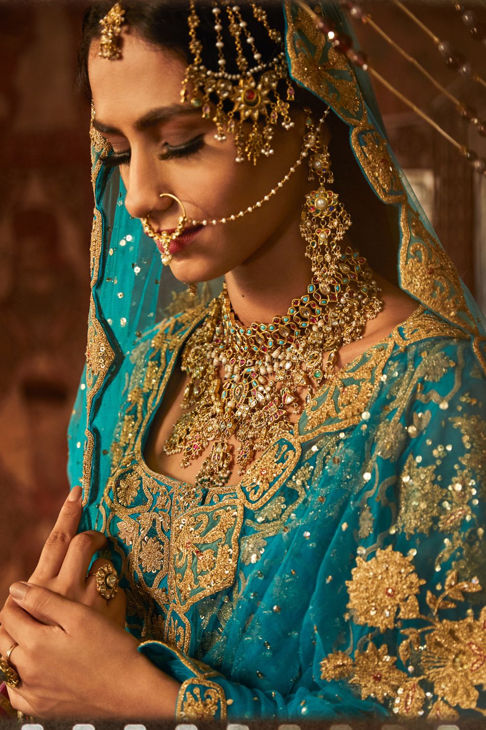 Firozi blue Sharara Set