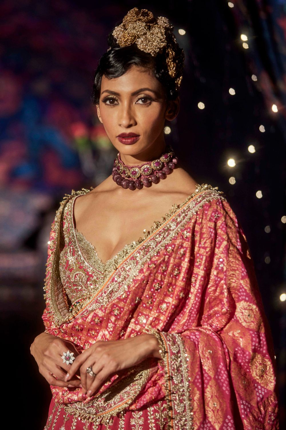 Rani Pink Shikargah Lehenga