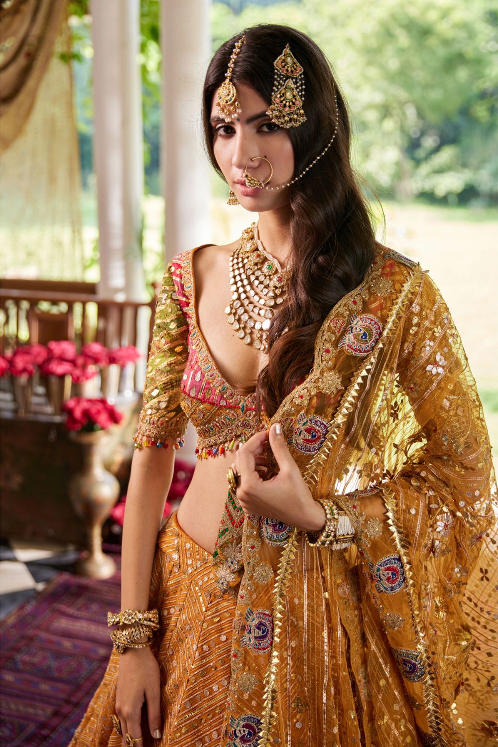 Mustard Yellow Lehenga set