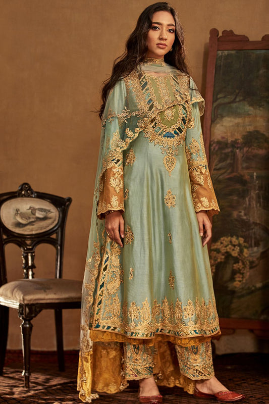 Ice Blue Kurta and Salwar Set