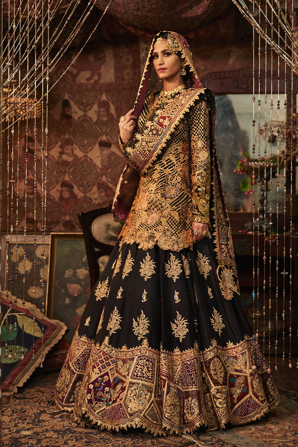 Black Lehenga Set