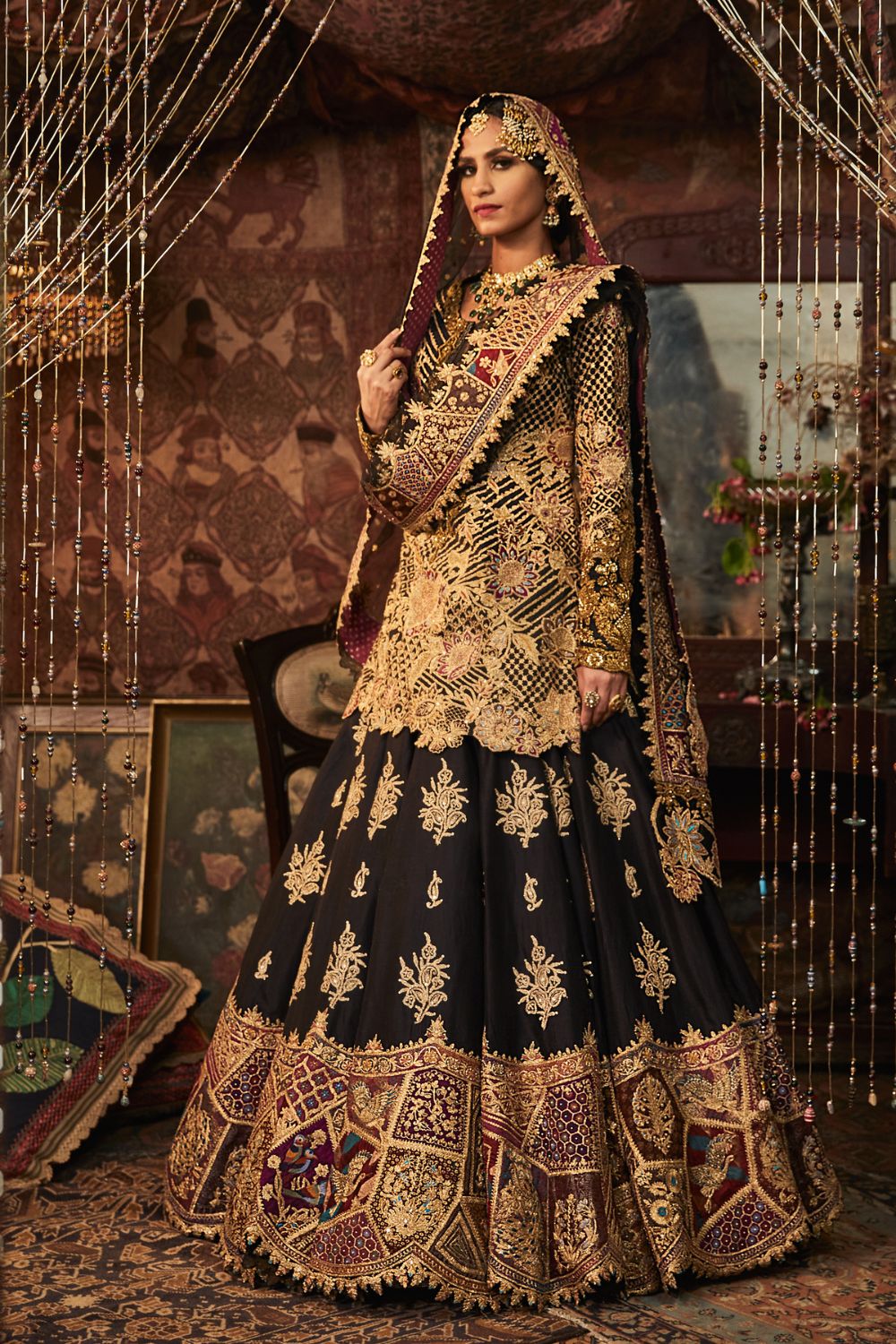 Black Lehenga Set