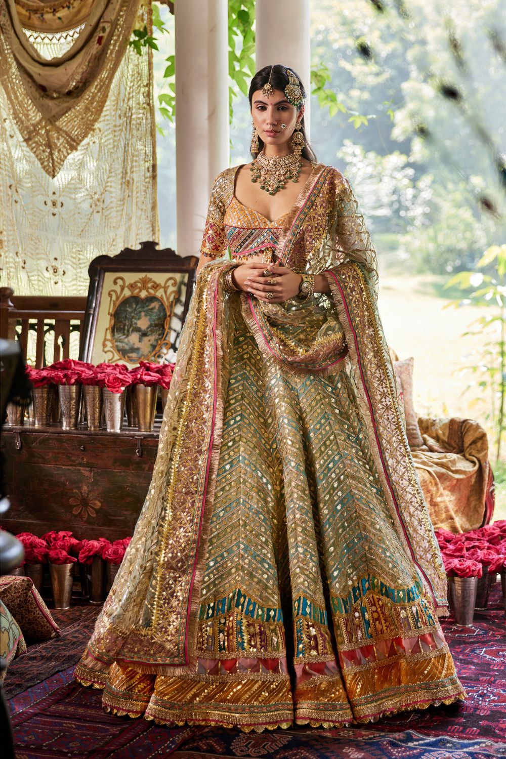 Ice Blue Lehenga Set