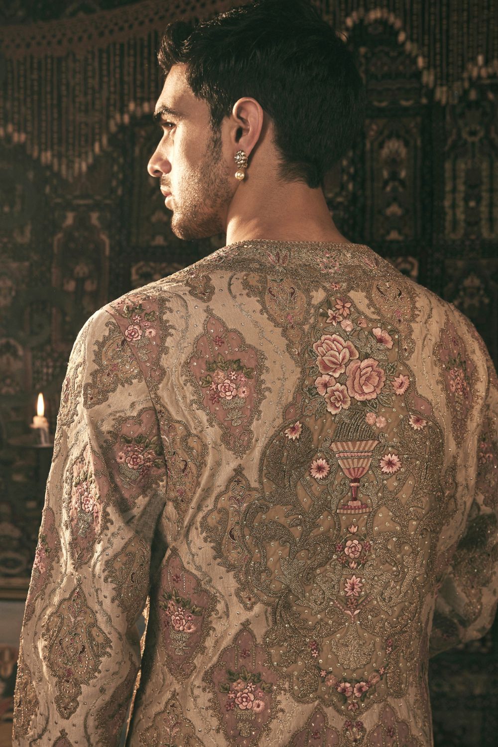 Ivory  Silk Choga Set