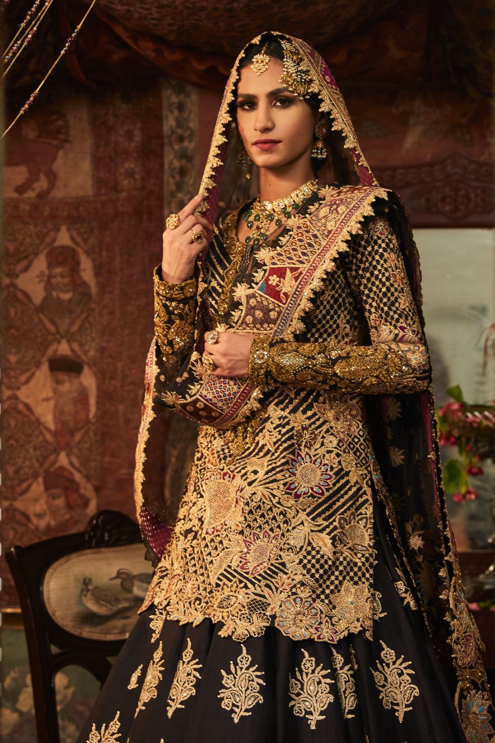 Black Lehenga Set