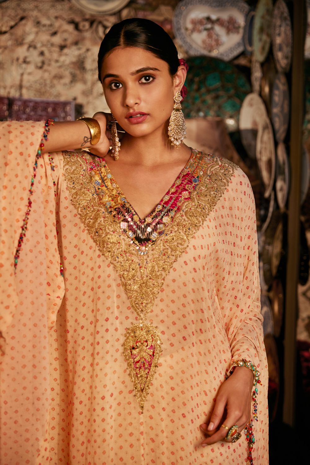 Butterscotch Kaftan set