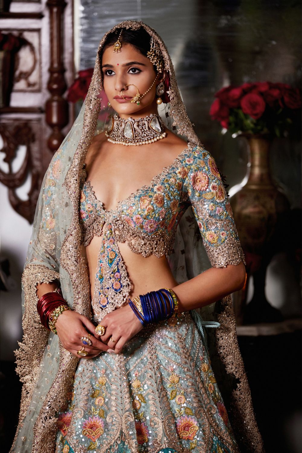 Sapphire Blue Lehenga Set