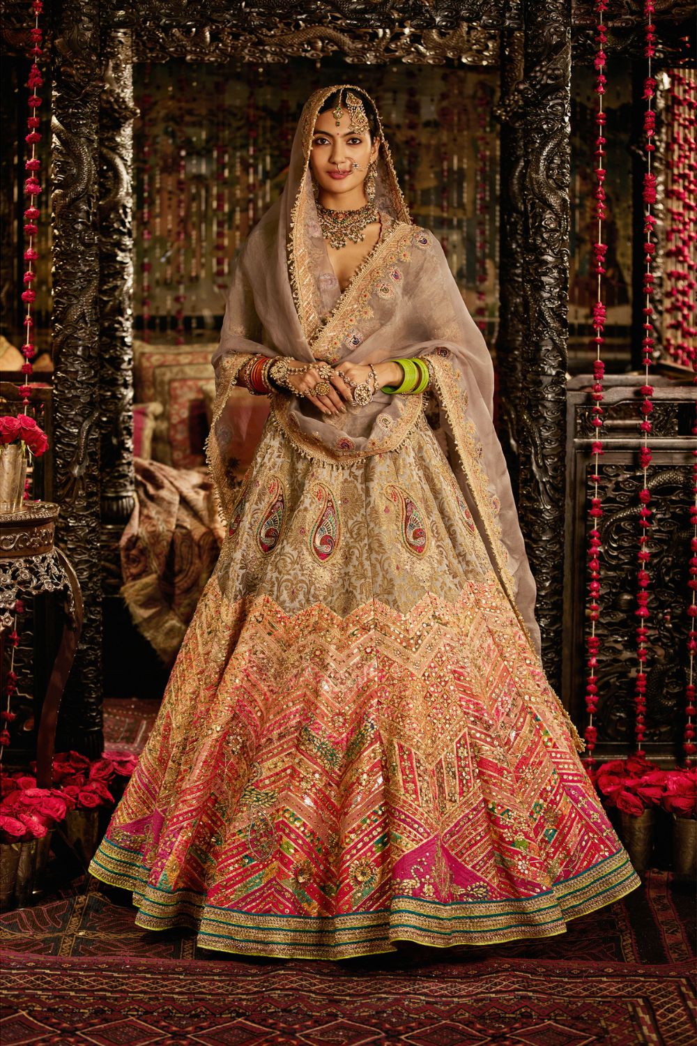 Pewter grey Lehenga Set