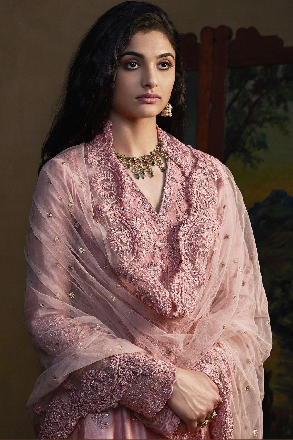 Pink Kurta and Sharara set