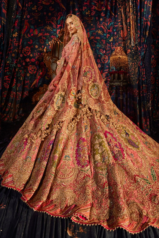 Carnation Pink Trail Lehenga